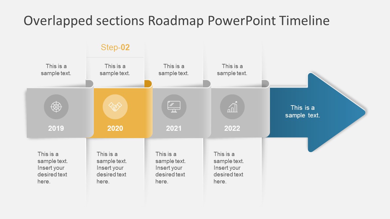 Arrow Concept PowerPoint Timeline