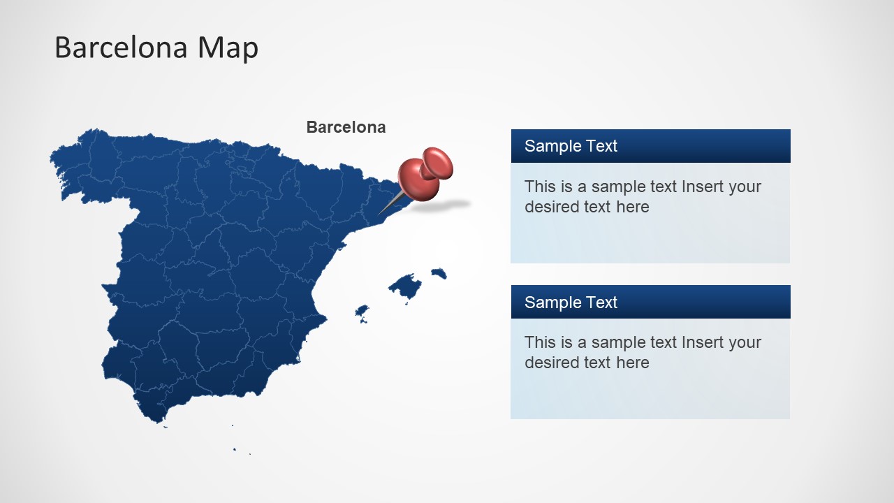 Slide of Outline Map Spain