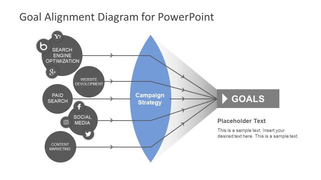 Goal Alignment PowerPoint Diagram