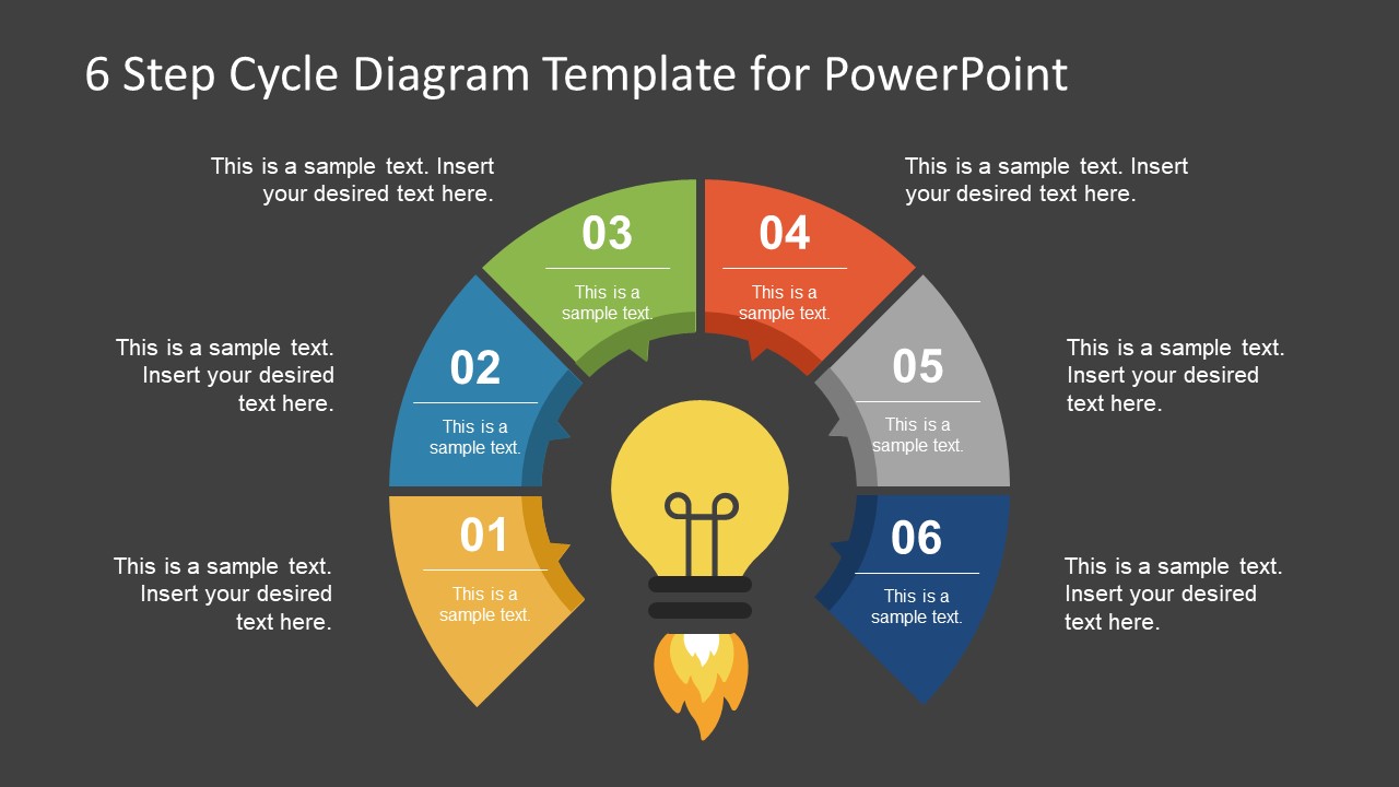 Editable PowerPoint Diagram Cycle 