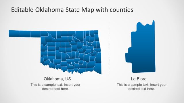Template of Map for Oklahoma