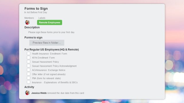 Human Resource Checklist Slide