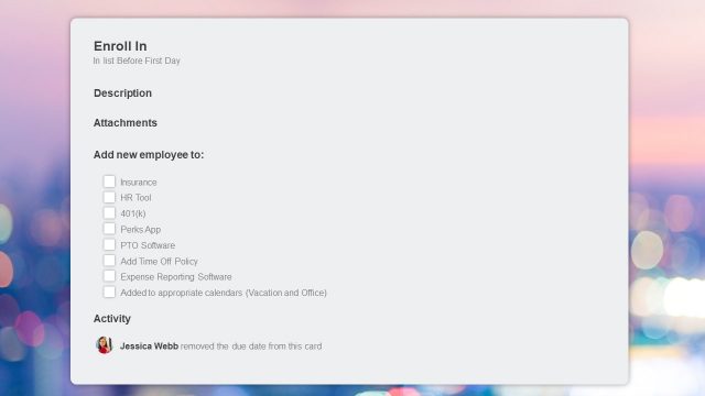 Presentation of Checklist Forms Collection