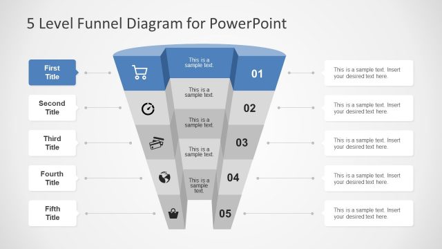 Broad Level Funnel 3D PPT