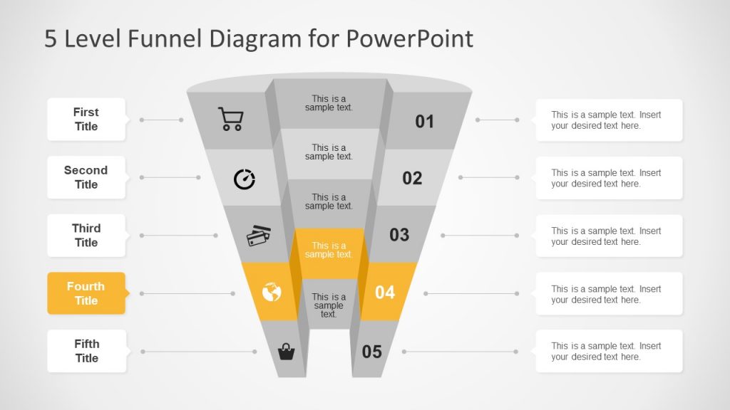 Creative Presentation of 3D Funnel - SlideModel
