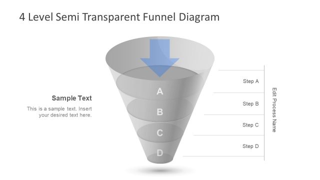 Funnel PowerPoint Diagram 4 Level