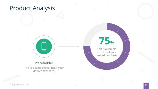 Business Product Analysis Doughnut Chart