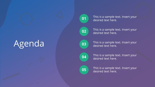 Agenda Presentation of Business PowerPoint