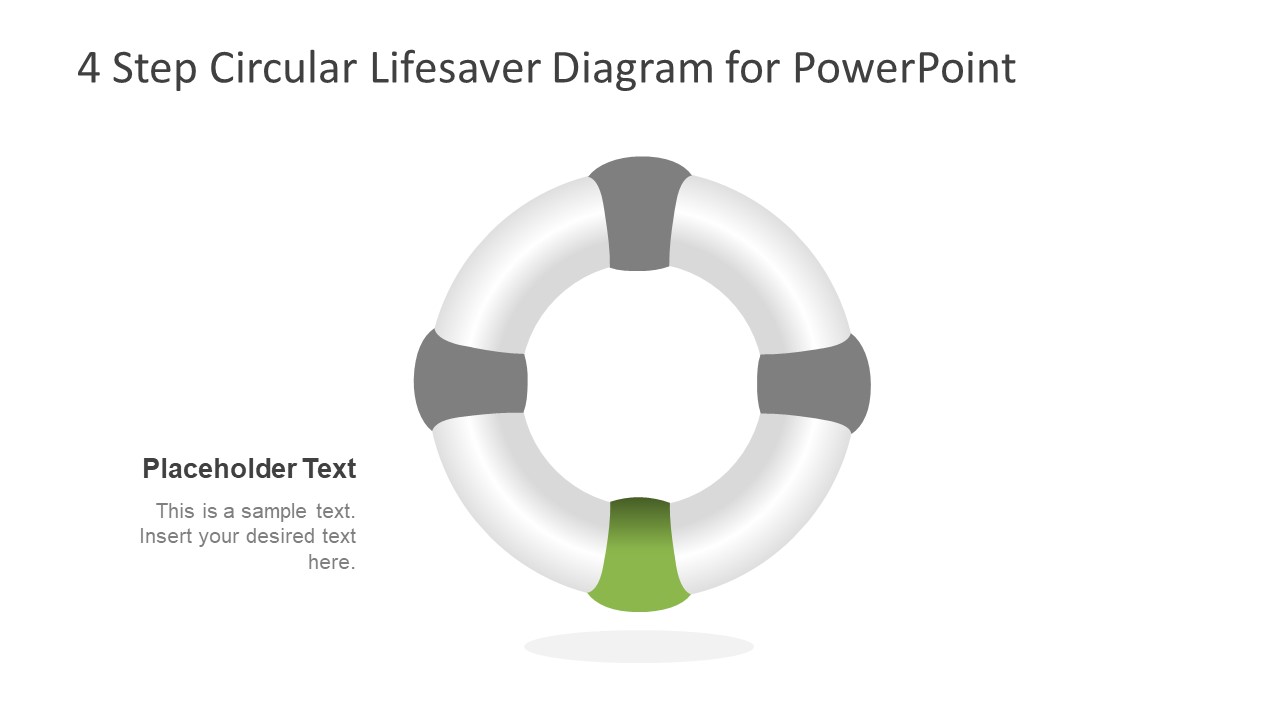Editable PowerPoint Circular Lifebuoy