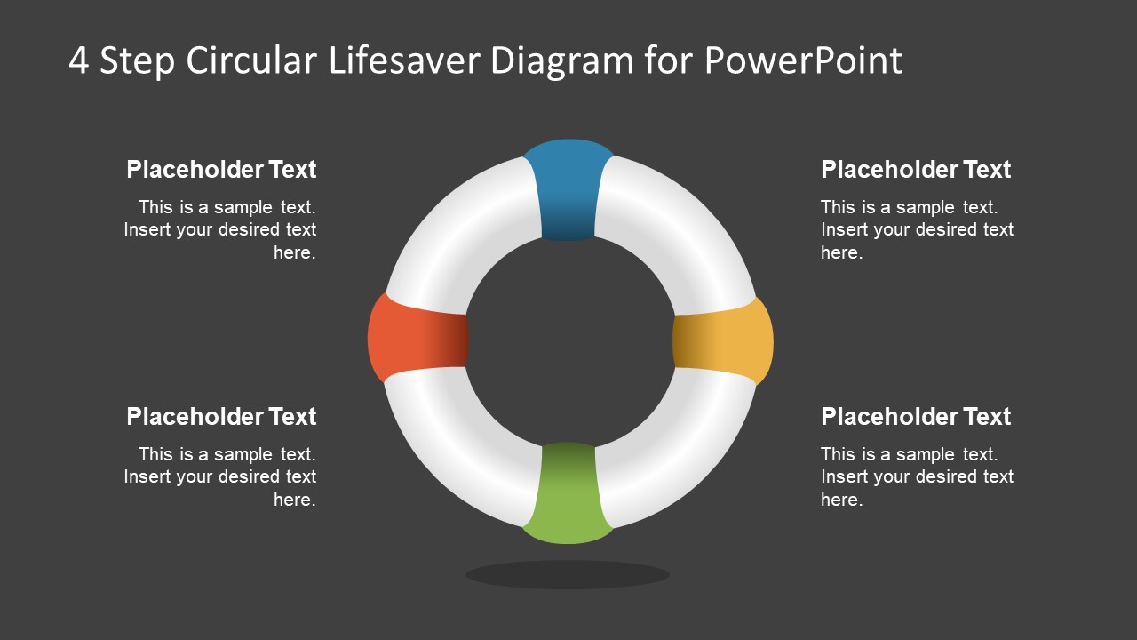 PowerPoint Diagram of Circular Lifesaver