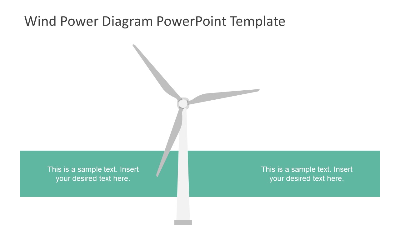 Template of Wind Turbine Clipart