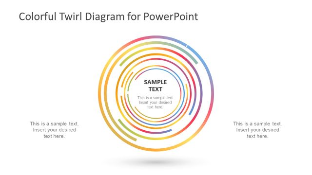 Colorful Twirl Diagram for PowerPoint