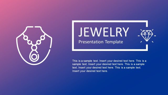 Jewelry business PowerPoint Template Design
