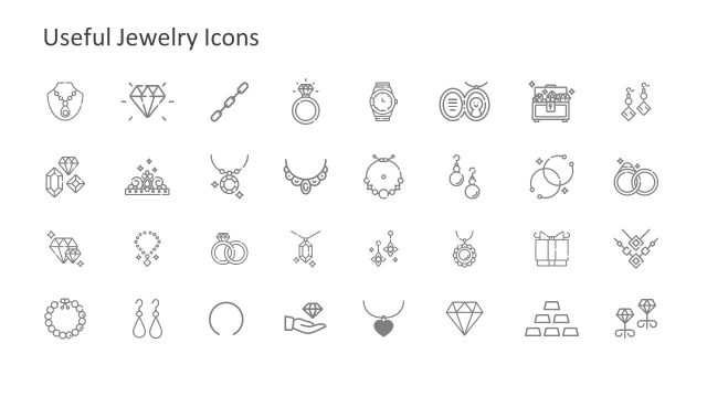 Template of Jewelry Clip Arts PPT