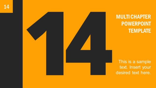 Multi Chapter Divider Page 14 PowerPoint