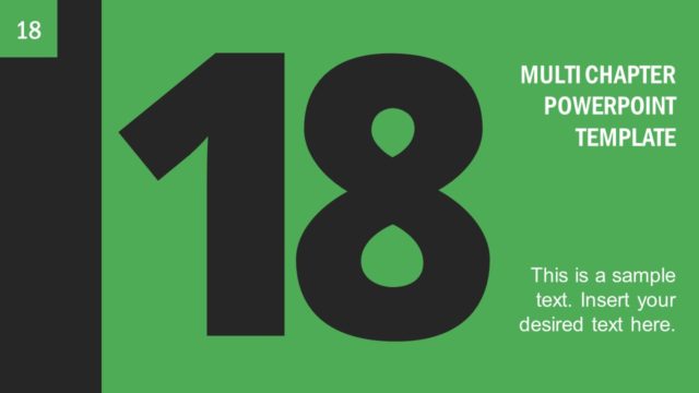 Multi Chapter Divider Page 18 PowerPoint