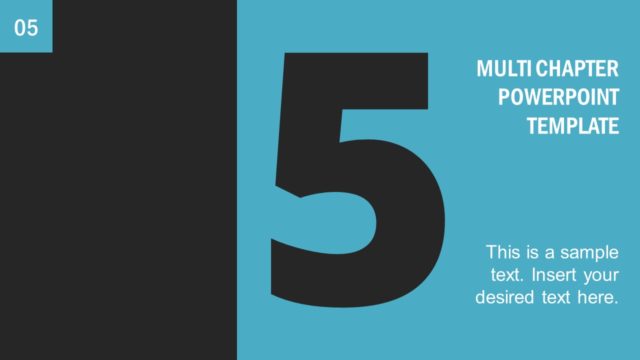 Multi Chapter Divider Page 5 PowerPoint