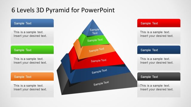 Stacked Pyramid 3D PowerPoint
