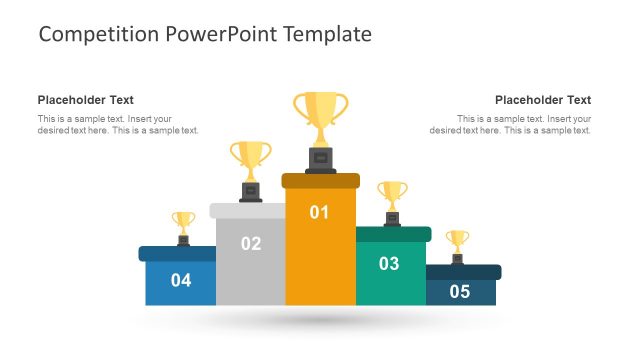 5 Position Podium Template
