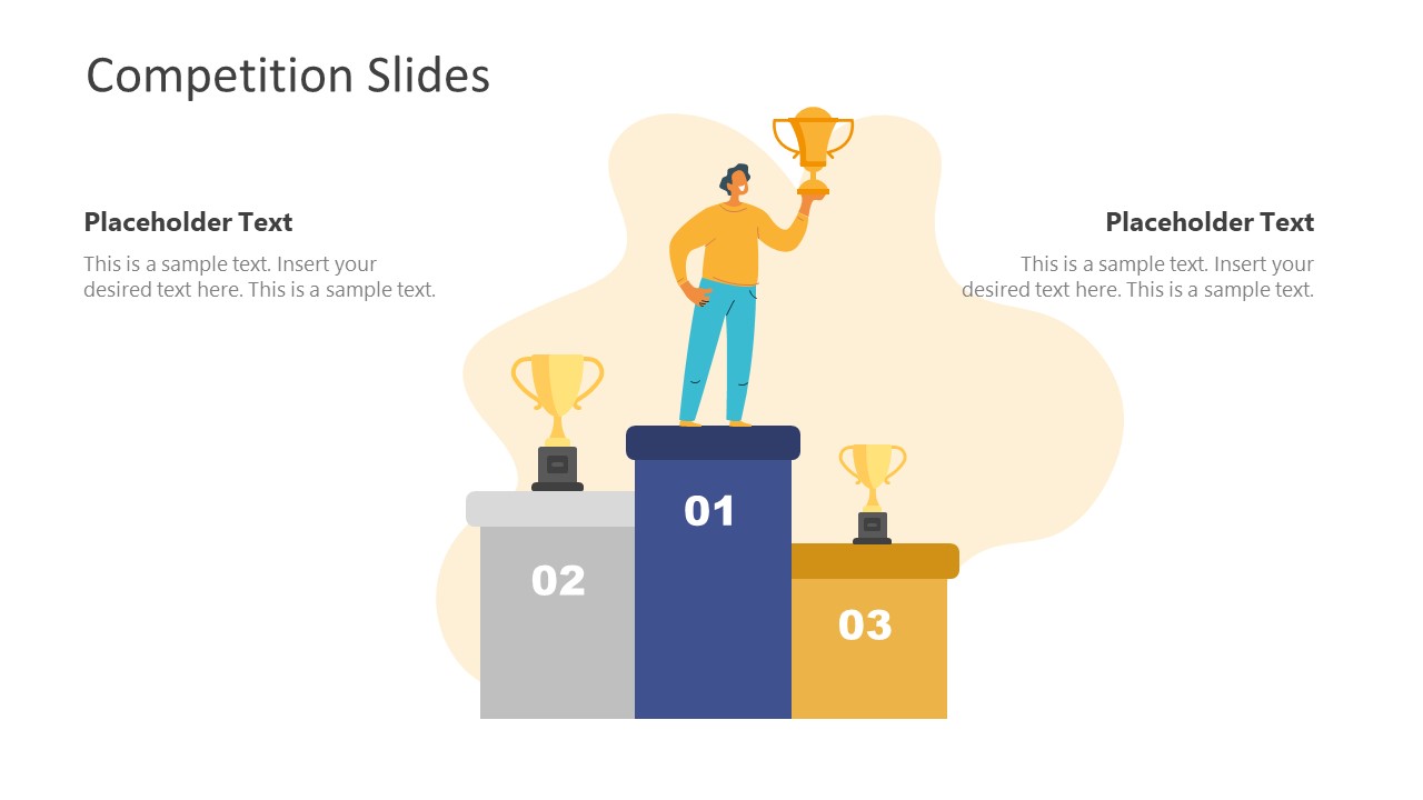 Competition Template 3 Positions Trophy Shape