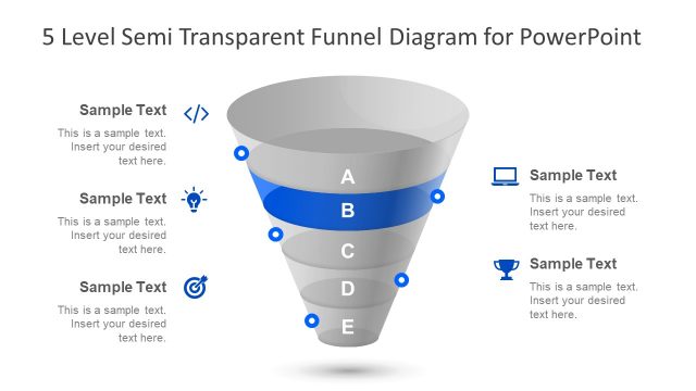 5 Level Funnel Chart PowerPoint
