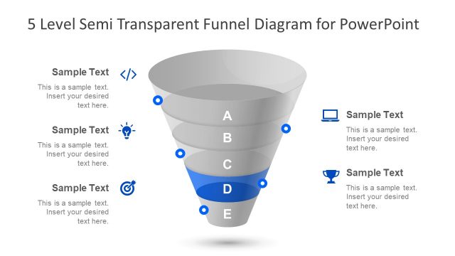 Funnel Diagram for PowerPoint Layout