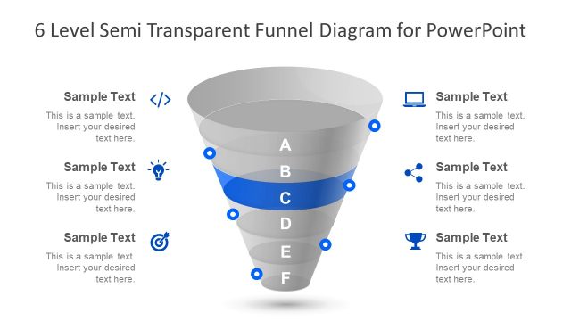 6 Level PowerPoint Funnel Diagram