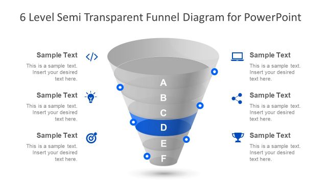 Semi Transparent Slide of Funnel