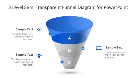 Semi transparent Diagram Funnel