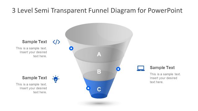 PowerPoint Funnel Diagram 3 Level