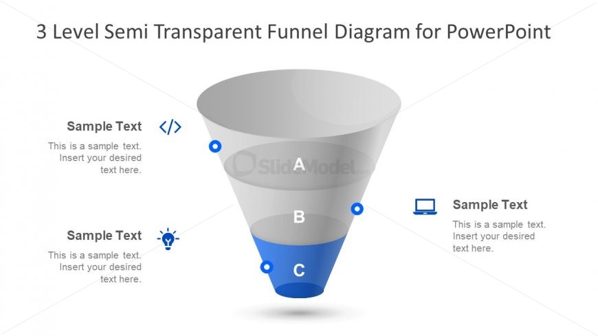 Semi Transparent Slide Design Funnel