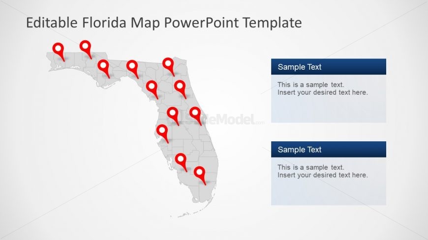 GPS Marker Presentation Florida Map