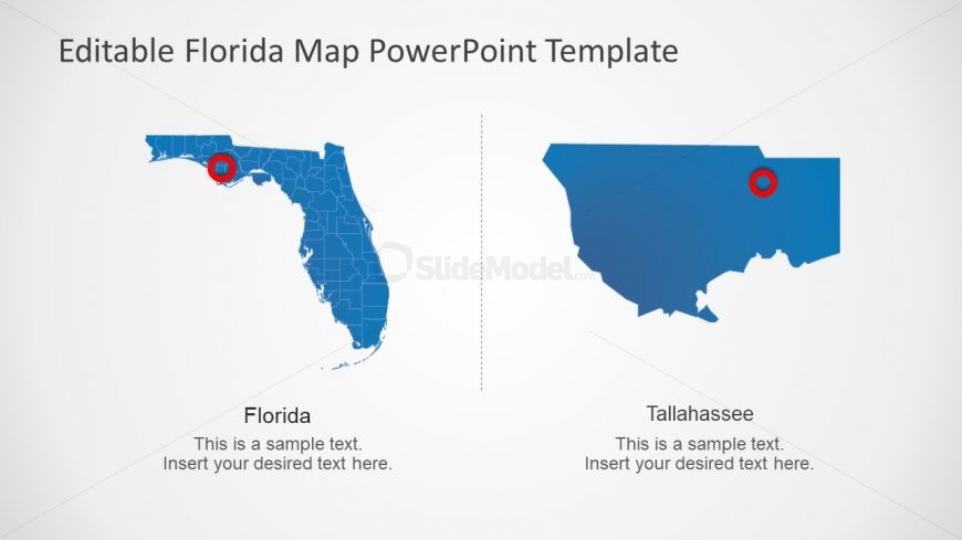 Tallahasse Map Florida Editable 