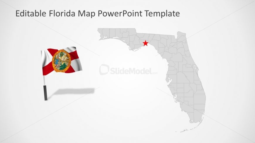 Slide of Florida Editable Map