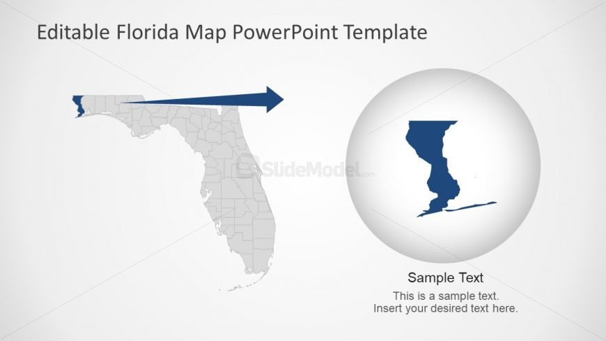 Pensacola Highlight in Editable Slide