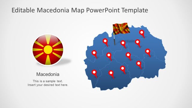 Republic of North Macedonia PowerPoint Map Template
