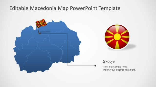 PPT Macedonia Flag Outline Map