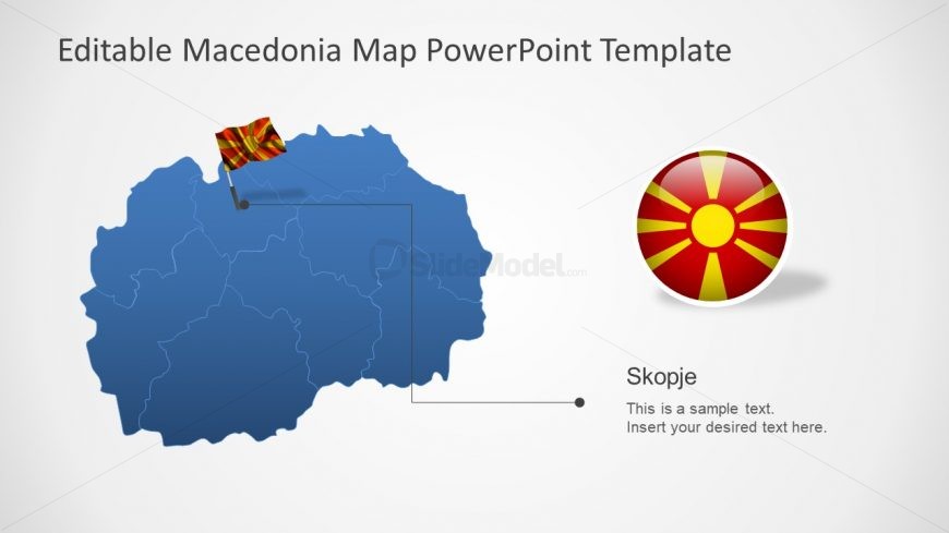 Editable Outline Map of Macedonia
