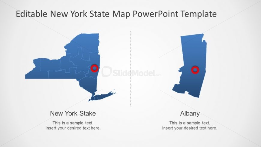 PowerPoint Editable PowerPoint Map