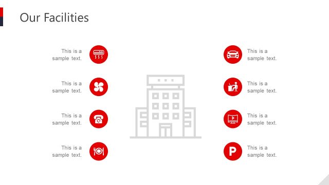 Facilities Slide with Clipart Icons