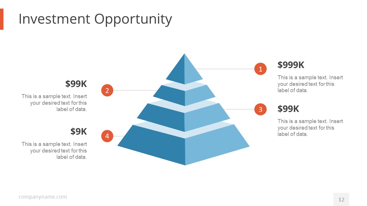 Pyramid Diagram Design for Investors