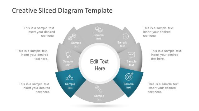 Slices 8 Steps Circular Diagram PPT