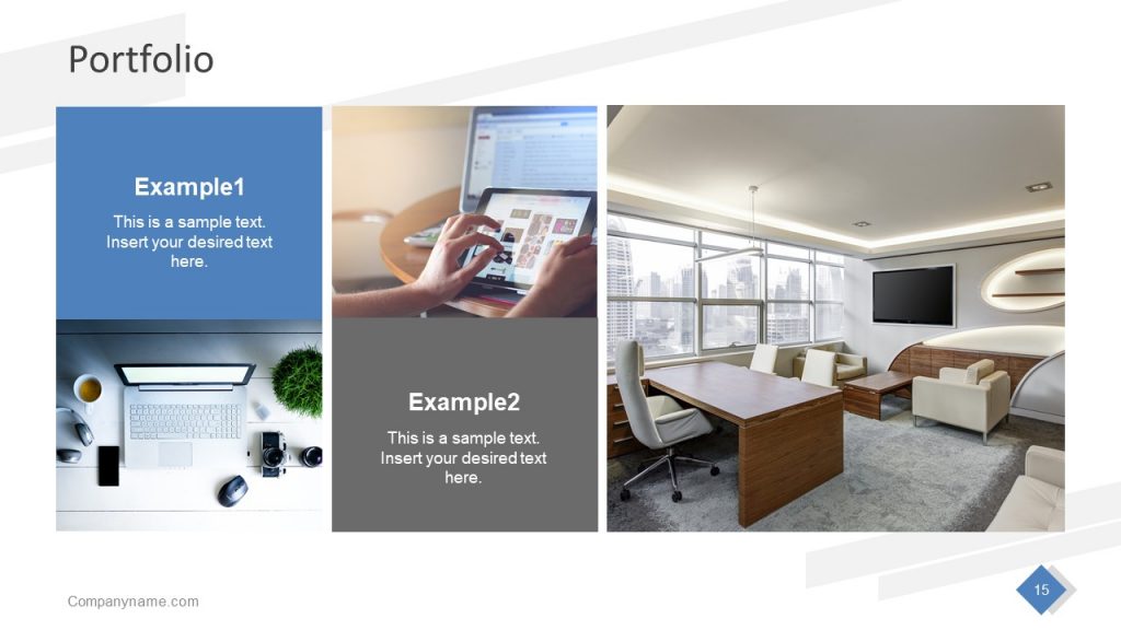 Business Portfolio PowerPoint Template - SlideModel