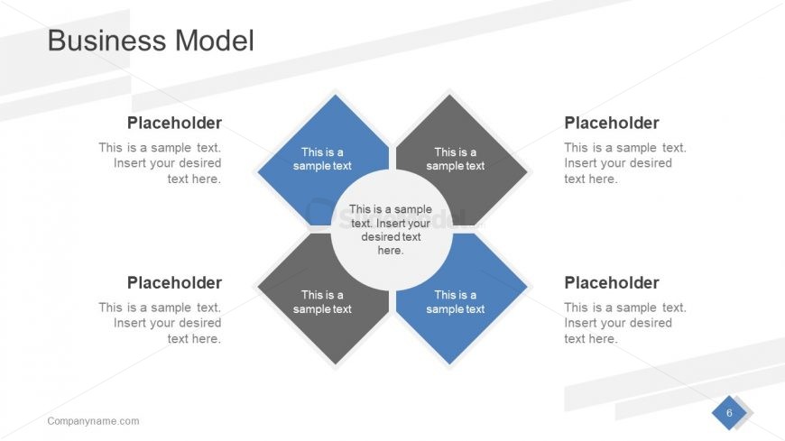 4 Steps Core Diagram PowerPoint