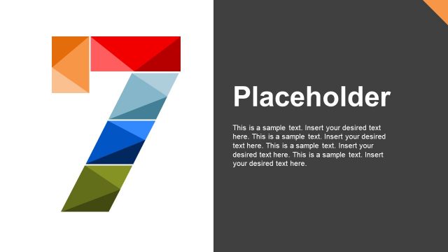 Numbered Slide Separators Seven