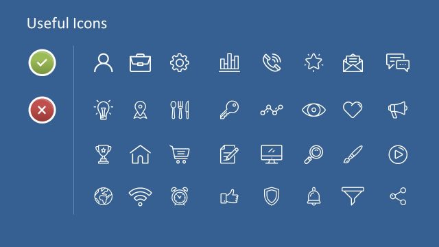 Useful Icons of Checklist Timeline