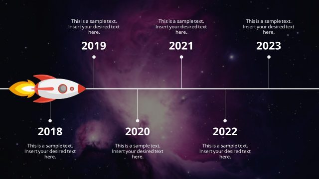 Animated Spaceship Roadmap Concept for PowerPoint