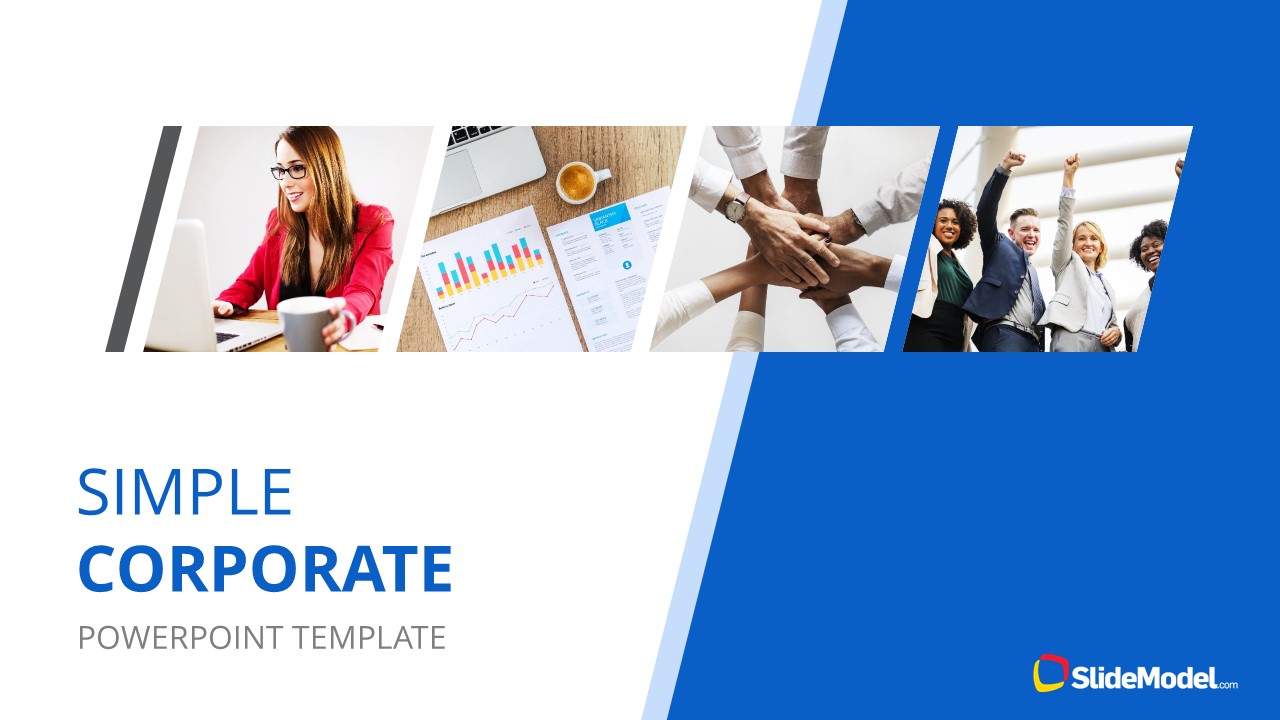 Simple Corporate PowerPoint Template - SlideModel