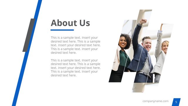PowerPoint About Us Slide for Organization