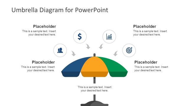 Segmented Umbrella Diagram for PowerPoint